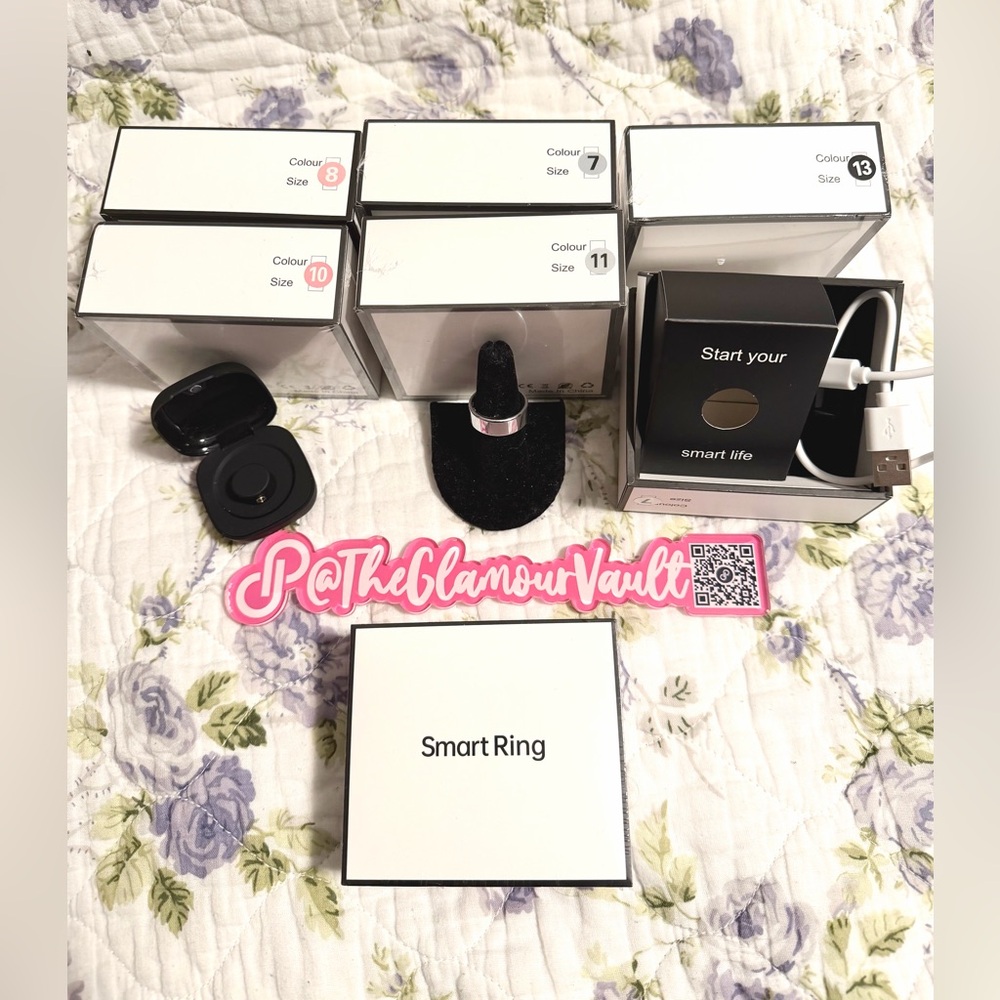 🔥SMART RING-WOW! NEW:your choice of Silver, rose gold, black.Own or gift one!